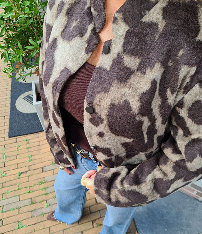 Soft Bomber Grove Leo Print