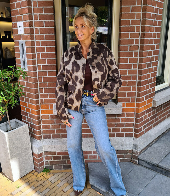 Soft Bomber Grove Leo Print