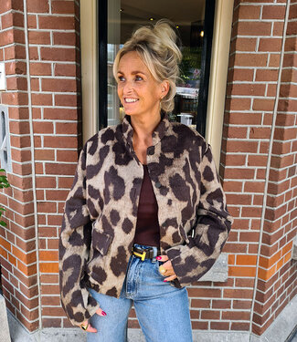 Soft Bomber Grove Leo Print