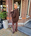 Grof Gebreid Kabelvest Donkerbruin