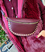 Crossbody met Studs Bordeaux