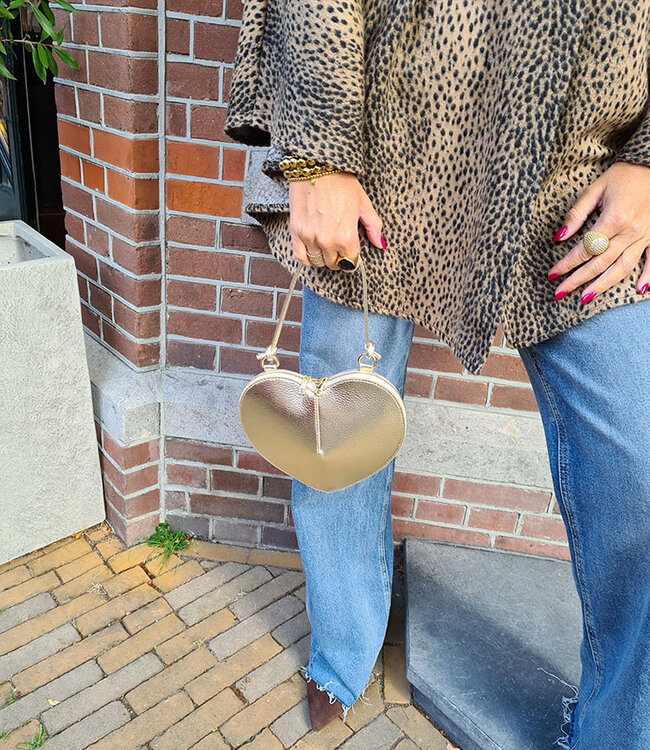 Lamour Hart Bag Goud