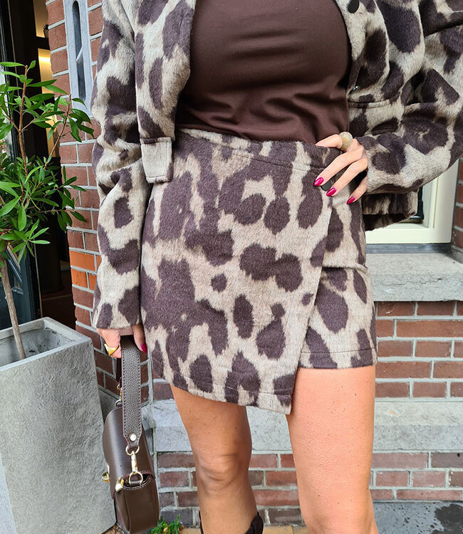 Soft Broekrokje Grove Leo Print