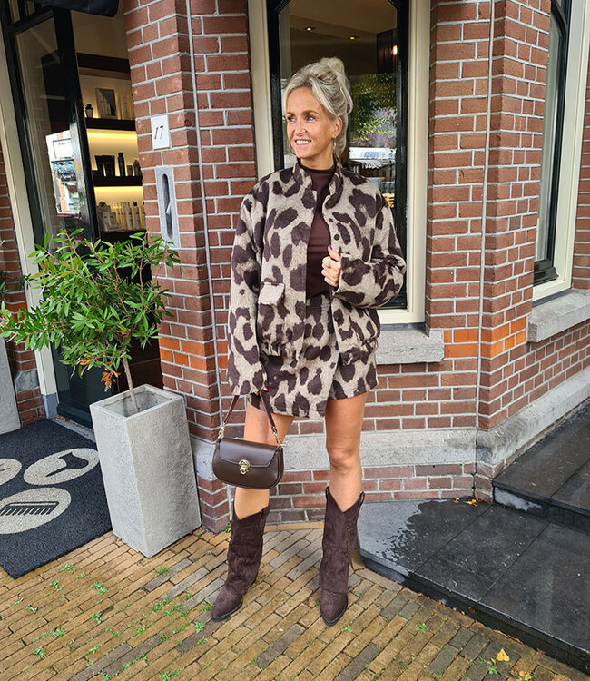 Soft Broekrokje Grove Leo Print