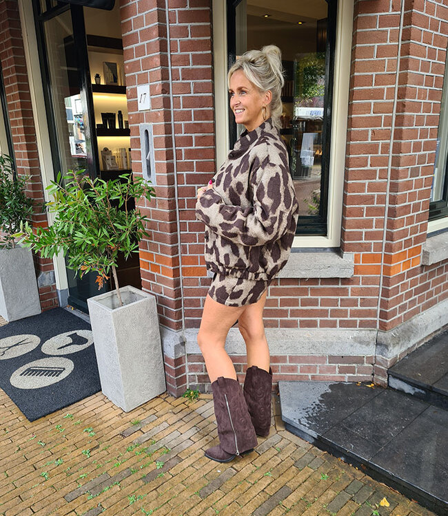 Soft Broekrokje Grove Leo Print