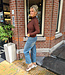 Super Soft Col met Naad Donkerbruin