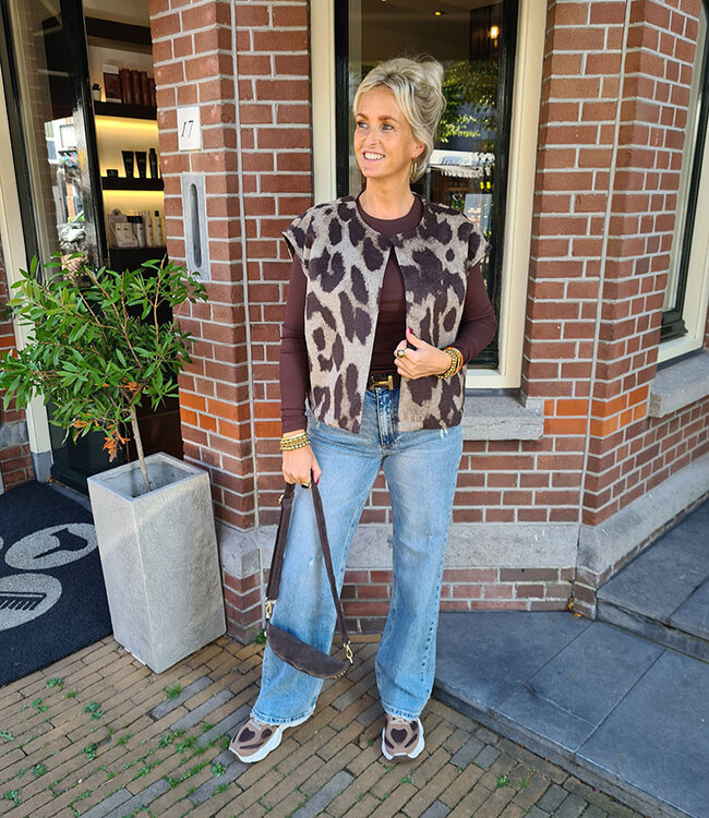 Soft Gilet Grove leo Print