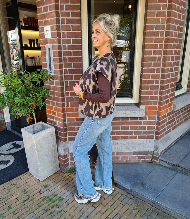 Soft Gilet Grove leo Print