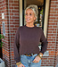 Super Soft Knit Lange Mouw Donkerbruin