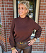 Knit Trui Parels Donkerbruin