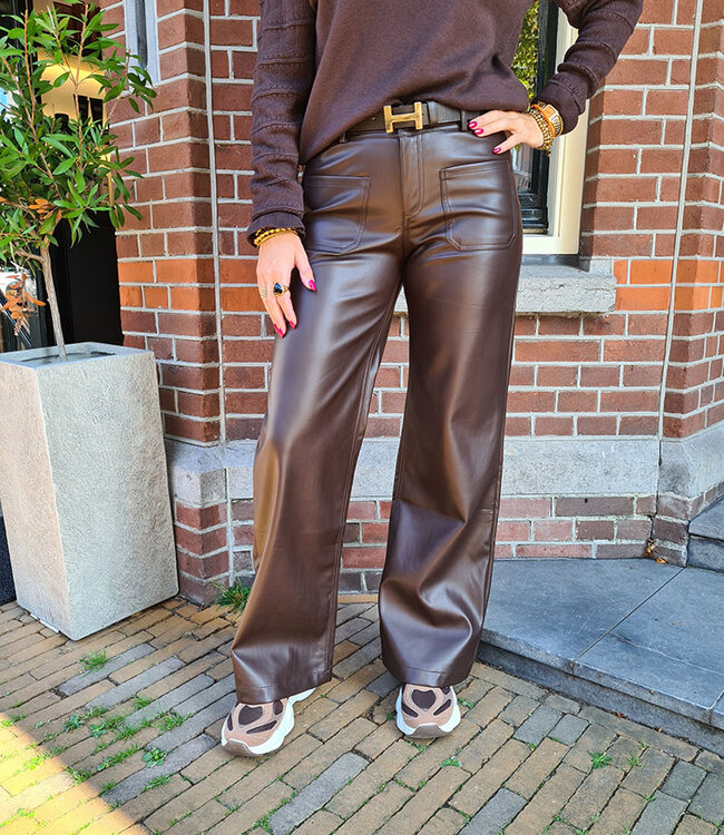 Toxik Lederlook 009 Donkerbruin