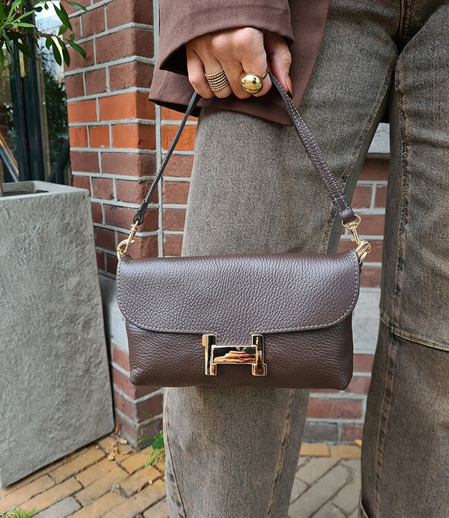 H Little Bag Donkerbruin