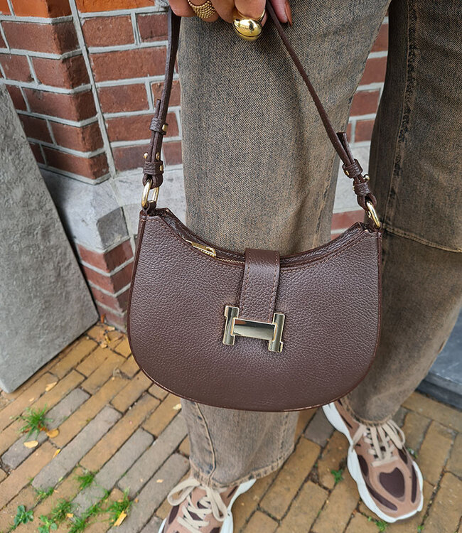 Handtas H Donkerbruin