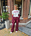 Ambika Tee Saint Tropez Wit/Bordeaux