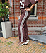 Ambika Jogger met Bies Donkerbruin