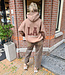 Hoodie met Fleece LA Taupe