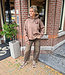 Hoodie met Fleece LA Taupe