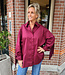 Oversized Franje Blouse Bordeaux