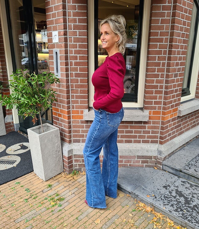 Basic Knit Pofmouw Bordeaux