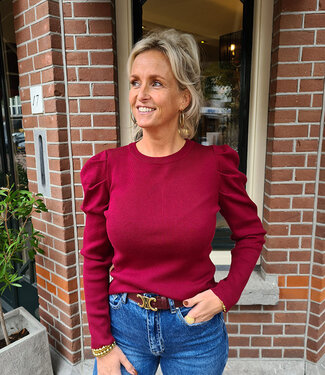 Basic Knit Pofmouw Bordeaux