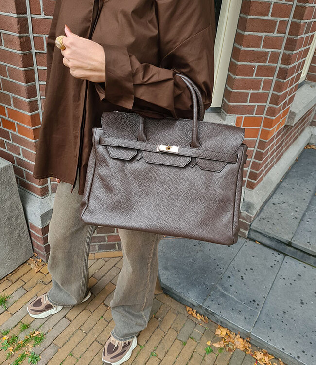 Birdie Bag Shopper Donkerbruin