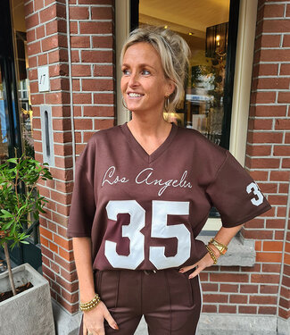 Ambika Luxe Tee Vhals 35 Bruin