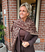 Shawl Leo Shimmer Donkerbruin