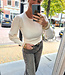 Knit Longsleeve Dots Mouwen Crème