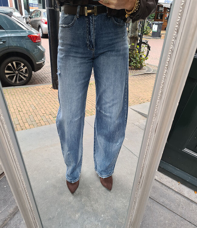 Queen Hearts Barrel Jeans 3837