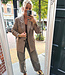 Blazer Ruit met Shimmer Bruintinten