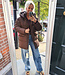Gewatteerd Jack Medium Lengte Donkerbruin