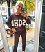 Oversized Knit Sweater SOHO Donkerbruin