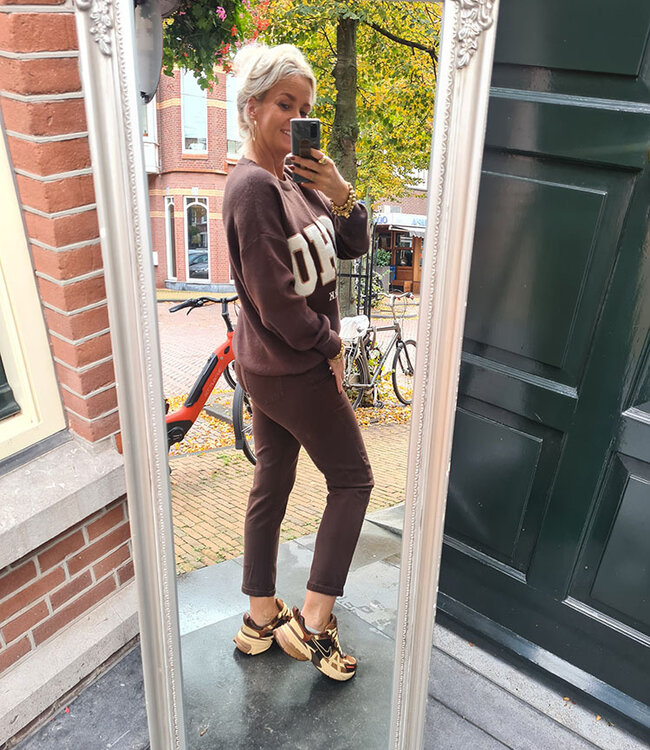 Oversized Knit Sweater SOHO Donkerbruin