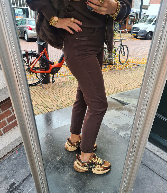 Hello Miss Mom jeans Bruin 328