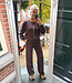 Biba 2-delige Comfyset met Bies Donkerbruin
