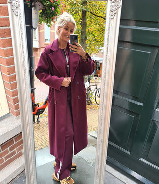 Lange Mantel Bordeaux