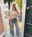 Azzurro Knit Trui Parels Beige