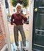 Azzurro Knit Trui Parels Bordeaux
