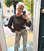Azzurro Knit Trui Parels Donkerbruin
