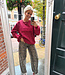 Oversized Sweater Super Soft Los Angeles Rood