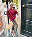 Oversized Sweater Super Soft Los Angeles Rood