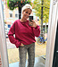 Oversized Sweater Super Soft Los Angeles Rood