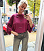 Oversized Trui met strikjes Bordeaux