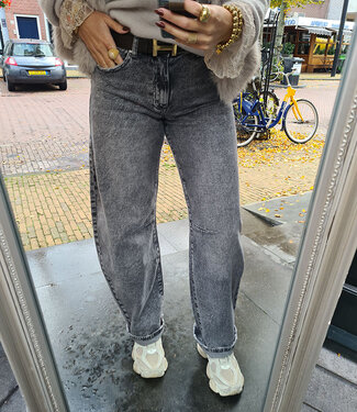 Queen Hearts Ballon Jeans Grey 3717-5