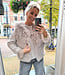 Faux Fur Gilet Licht Taupe
