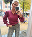 Vhals Knit Trui Pofmouw Bordeaux