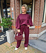 Biba 2-delig Joggingpak met Pofmouw Bordeaux