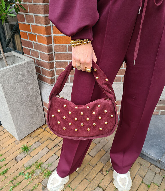 Lottie Bag Studs Bordeaux
