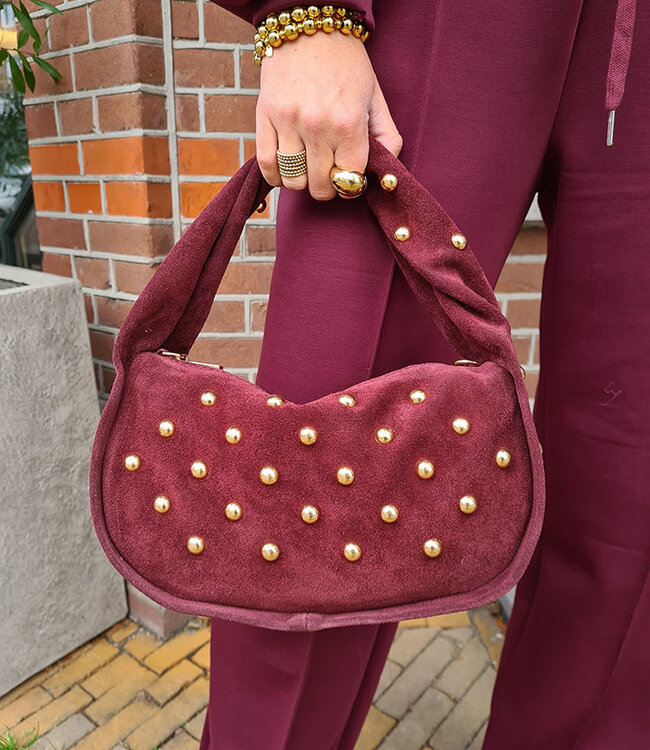 Lottie Bag Studs Bordeaux