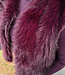 Faux Fur Gilet Gemêleerd Paars/Bordeaux
